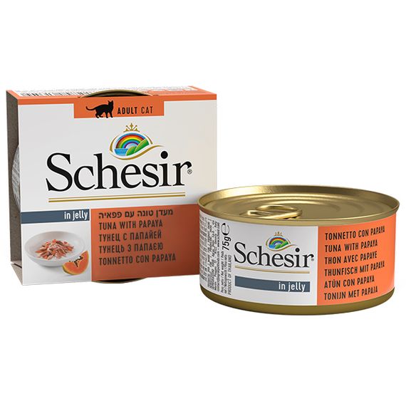 Корм Schesir Tuna Can влажный с тунцом и папайей 75 гр