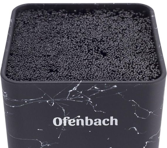 Підставка-колода Ofenbach Black Marble для кухонних ножів і ножиць 9х9х22см | Зображення 4