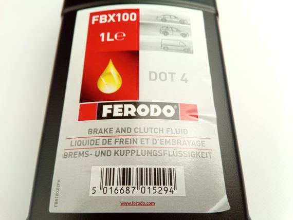 Гальмівна рідина FERODO DOT-4 1 л (FBX100) (83132405977) | Зображення 2