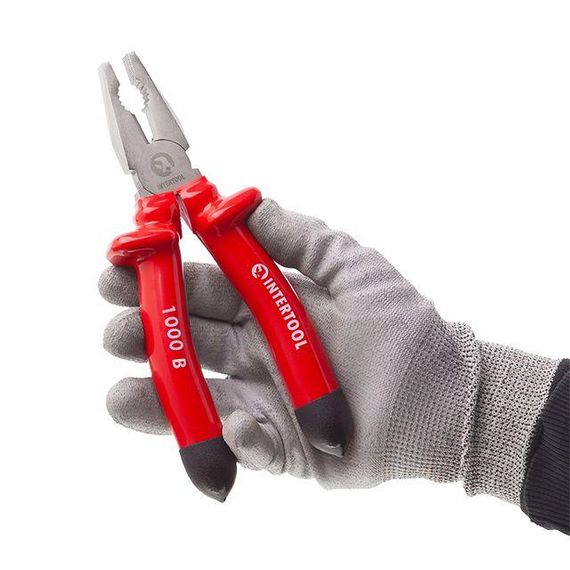 Плоскогубці 200 мм, діелектричні, Cr-V INTERTOOL NT-0314 | Зображення 4