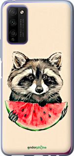 Чохол на Huawei Honor 30 Lite Єнотик з кавуном "4605u-2074-2448"