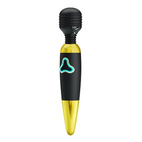 Вібромасажер Pretty Love Body Wand, чорно-золотий