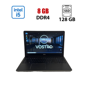 Ноутбук Б-клас Dell Vostro 5568 / 15.6" (1920x1080) TN / Intel Core i5-7200U (2 (4) ядра по 2.5 - 3.1 GHz) / 8 GB DDR4 / 128 GB SSD / Intel HD Graphics 620 / WebCam б/в