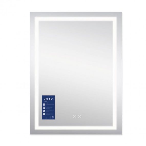 Дзеркало Qtap Mideya (MI1) 600х800 з LED-підсвічуванням Touch, з антизапотіванням, димером QT2078F937W | Зображення 3