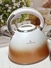 Чайник із свистком Edenberg EB-8865-White 3 л білий
