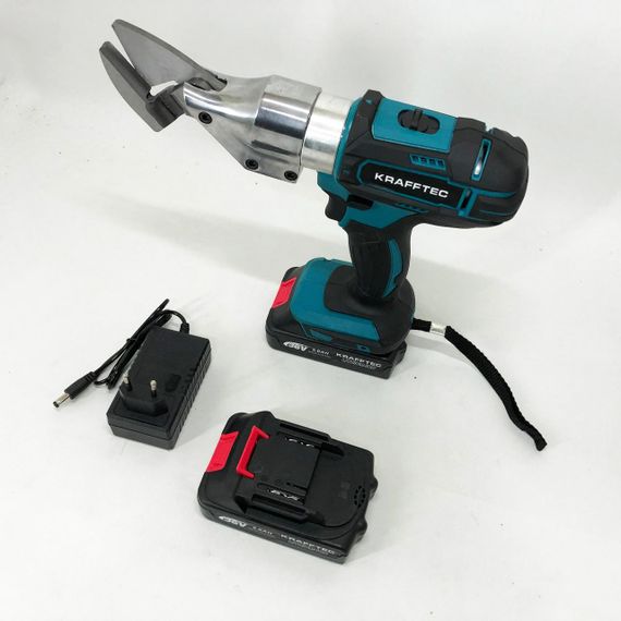 Ножиці акумуляторні по металуЭлектроножницы по металу в Украине в кейсі Krafftec DJS130R, 2 акб 36V/5AP | Зображення 5