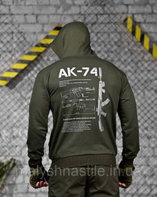 Тактическая худи MAKLIN   АК-74 олива ДЛ7064