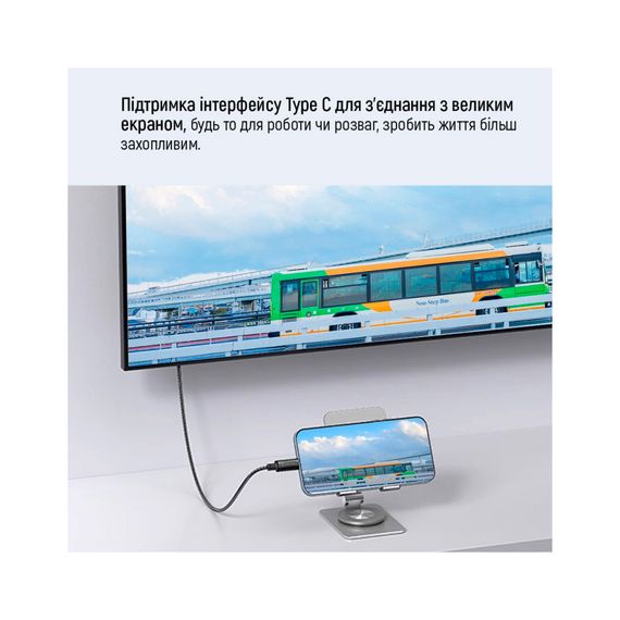 Дата кабель USB-C to USB-C 1.0m USB3.2 (20Gbps 4K PD100W) Gen2 5А black ColorWay (CW-CBPDCC062-BK) | Зображення 8