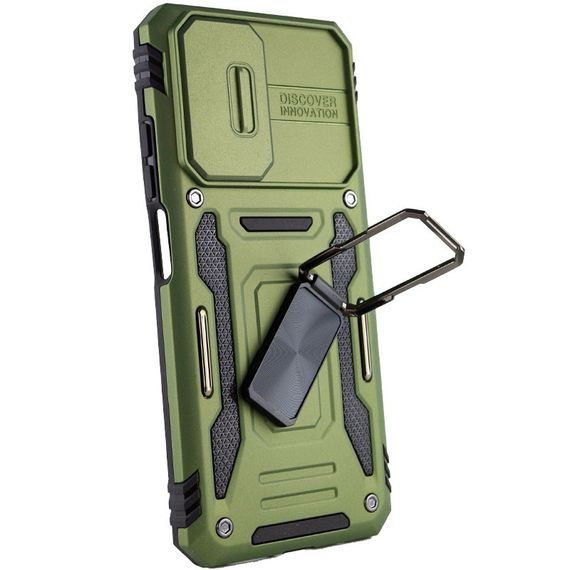 Ударостійкий чохол Camshield Army Ring для Xiaomi Redmi Note 11 Pro 4G/5G / 11E Pro / 12 Pro 4G Оливковий / Army Green | Зображення 3