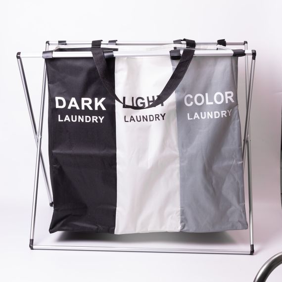 Кошик-органайзер для білизни на каркасі 95 (л) на 3 відділення HP-41-4 | Зображення 3