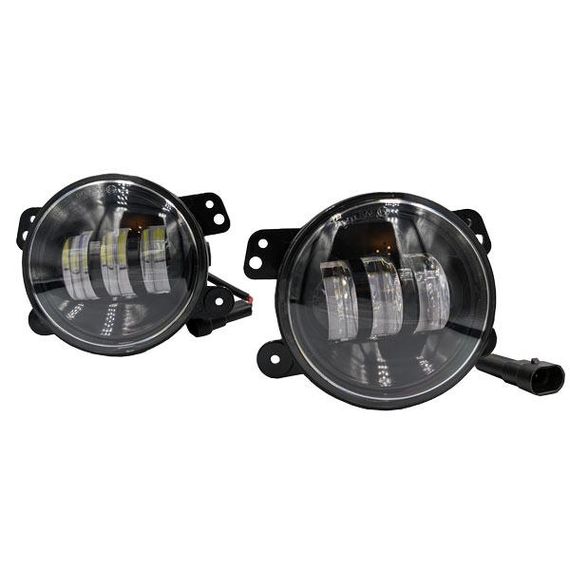 LED фари протитуманні Wrangler, Dodge, Chrysler 100 мм 30W 3 діоди тип 2 (2 штуки) чітка СТМ
