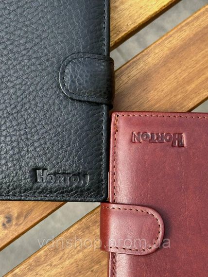Чоловічий шкіряний гаманець люкс, чоловіче портмоне натуральна шкіра HORTON 301B | Зображення 7