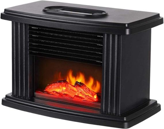 Обогреватель в виде камина Flame Heater для дома ∙ Портативный мини-обогреватель Flame Heater