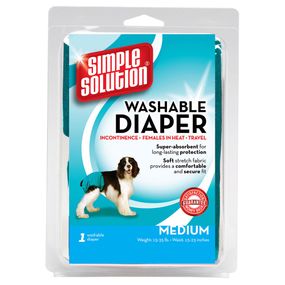 Багаторазовий підгузник для собак Simple Solution Washable Diaper, розмір M