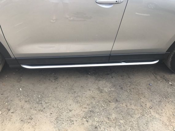 Боковые пороги оригинал V1 (2 шт) для Mazda CX-5 2017-2024 гг | Зображення 8