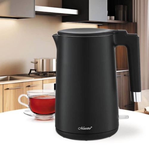 Електрочайник 1,7л 1800W метал (диск) MR-026-BLACK Maestro | Зображення 1