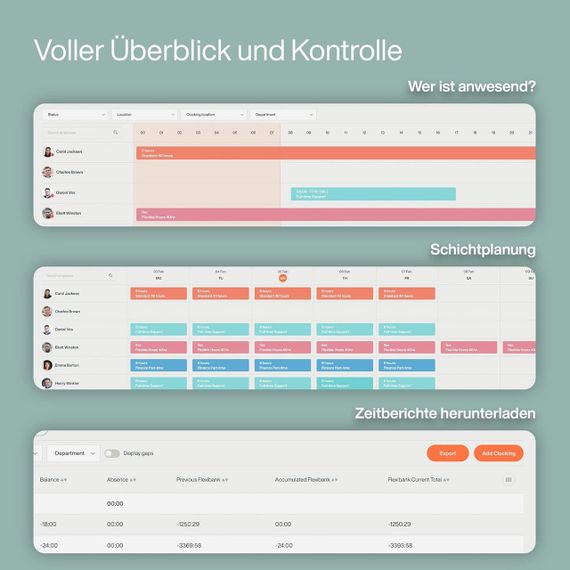 Хмарна система обліку робочого часу з RFID-контролем, PIN-кодом, термінал обліку до 200 користувачів з Wi-Fi/LAN  для iOS/Android | Зображення 3
