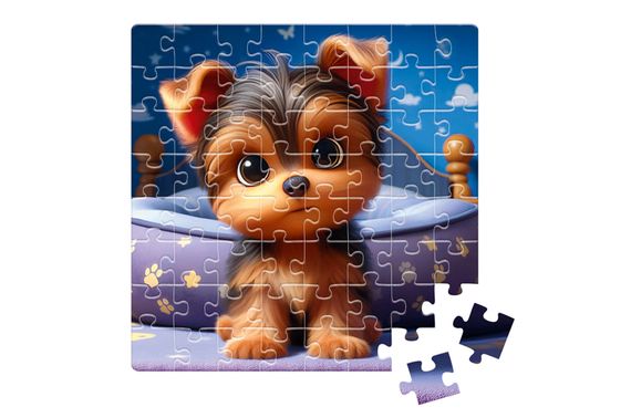 Пазли De.tail. Допитливе цуценя. 64 деталі DT1234-09 (укр)Vladi Toys | Зображення 1