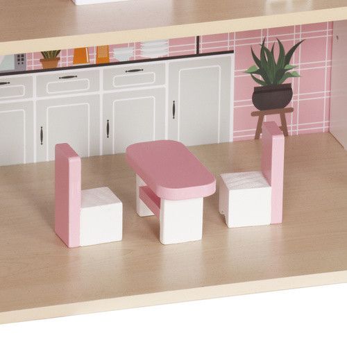 Дерев'яний великий ляльковий будиночок з LED-підсвіткою KRUZZEL 26364 | Зображення 7