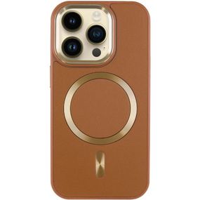 Шкіряний чохол SnapCase with Magnetic Fit для Apple iPhone 16 Pro (6.3") Brown