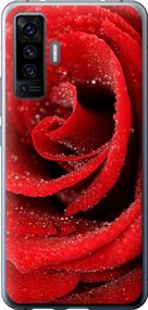 Чехол на Vivo X50 Красная роза "529u-1955-17620"