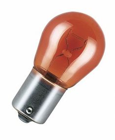 Покажнена лампа розжарювання OSRAM 7507 PY21W 12 V BAU15s 10X5 Amber