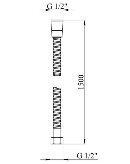 Шланг для душу Kroner KRM - C602 150 см (CV015694) | Зображення 1