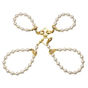Перлинні наручники та поні LOCKINK Pearl Handcuffs&ARklecuffs Sex Aura
