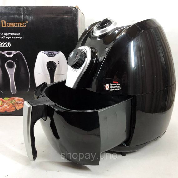 Фритюрница для семьи Domotec MS-3220 1300Вт 4.5л, Безмаслянная фритюрница для кухни QB-33