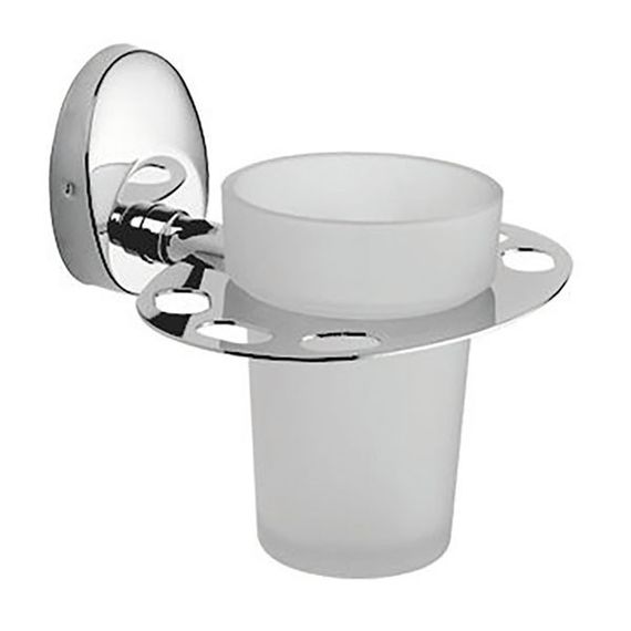 Стакан настінний з підставкою для зубних щіток ZERIX LR3306-1 (LL1434)