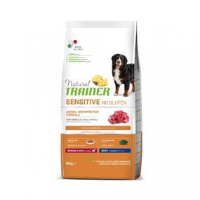 Корм Natural Trainer Sensitive Adult Medium&Maxi With Lamb сухий монопротеїновий без глютена з ягням для дорослих собак середніх і великих порід 12 кг