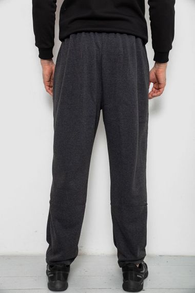 Спортивные штаны мужские на флисе, цвет серый, 244R41715 | Зображення 3