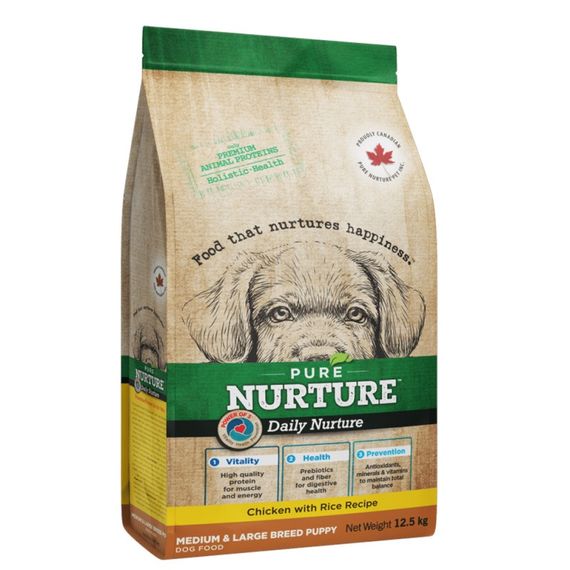 Сухий корм з куркою для цуценят середніх та великих порід Pure Nurture Daily Nurture Puppy Chicken, 12.5 кг