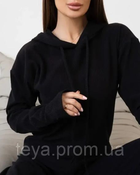 Спортивний костюм для жінок чорний колір XL FI_009710 | Зображення 3
