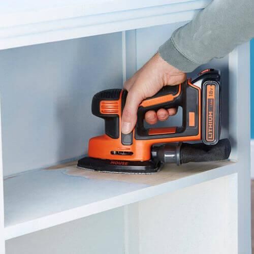 Шлифмашина вибрационная аккумуляторная BLACK+DECKER BDCDS18 | Зображення 4
