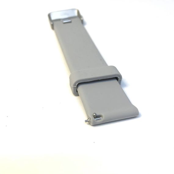 Универсальный ремешок браслет для часов KMITX каучуковый светло-серый | Зображення 3