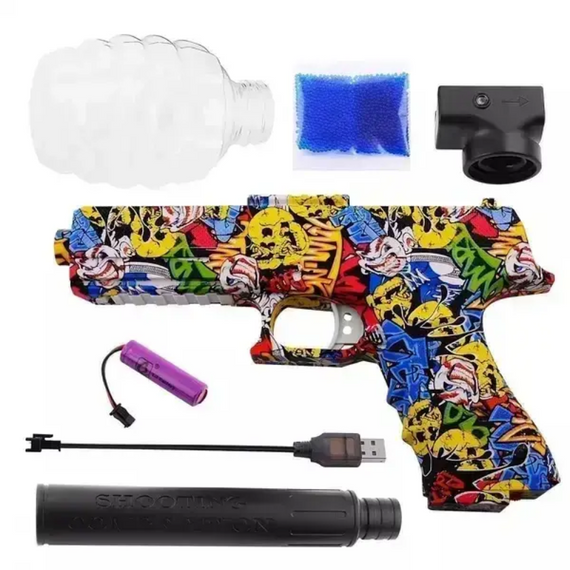 Орбібольний автомат Water gun AND на акумуляторі з гелевими кульками, дитячий пістолет із гідрокульками | Зображення 9