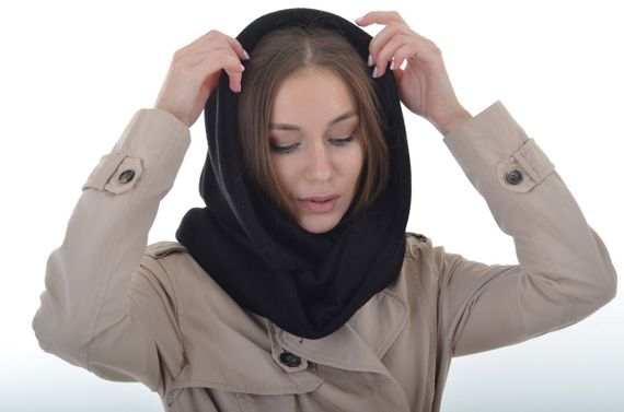 Шарф снуд 4Profi черный ангора 21170 | Зображення 4