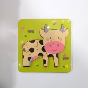 Деревянная игра Пазл-вкладыш С 48702 (6900067487025) Корова Вид 2