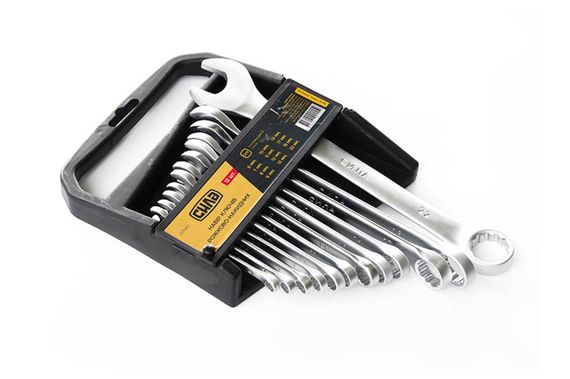 Набор ключей рожково-накидных CrV 6-22мм (12шт) СИЛА
