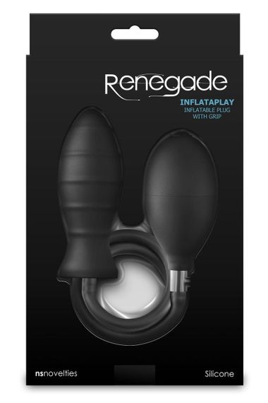 Анальная пробка с накачкой NS Novelties Renegade черная, 69.2 см Sex Aura | Зображення 3