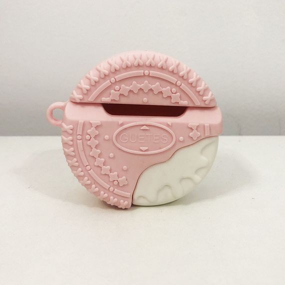 Чохол AirPods печиво. Колір рожевий OH-84