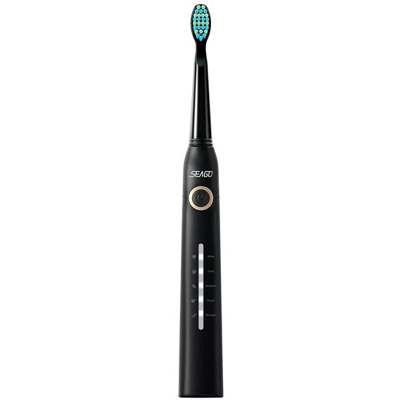 Звукова електрощітка Seago SG-958 Black, 8 насадок | Зображення 1