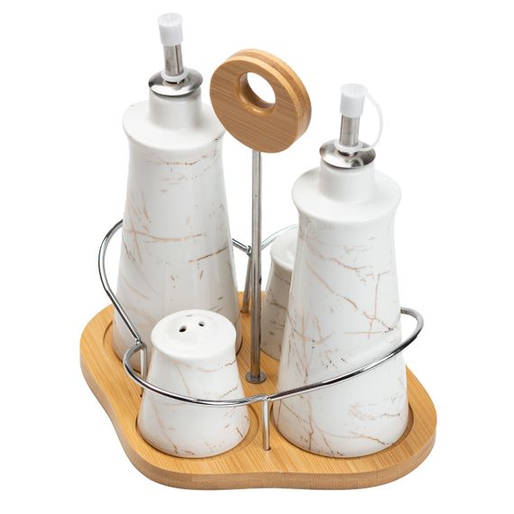Набор для специй 4 предмета на бамбуковой подставке HP1219 | Зображення 5