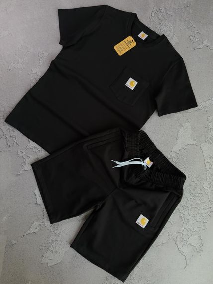 Набір Carhartt  футболка та  шорти  чорний | Зображення 1
