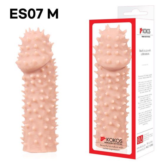 Насадка на член Kokos Extreme Sleeve ES.07 розмір M, потовщувальна, стимуляція точки G sexstyle | Зображення 3