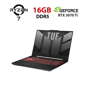Ігровий ноутбук Asus TUF Gaming A15 FA507RW-HN063W / 15.6" (1920x1080) IPS / AMD Ryzen 7 6800H (8 (16) ядер по 3.2 - 4.7 GHz) / 16 GB DDR5 / 512 GB SSD / nVidia GeForce RTX 3070 Ti, 8 GB GDDR6, 256-bit / WebCam б/в
