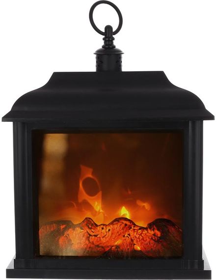 Камін декоративний "Black&Fire" з LED підсвічуванням, 24х12х33см