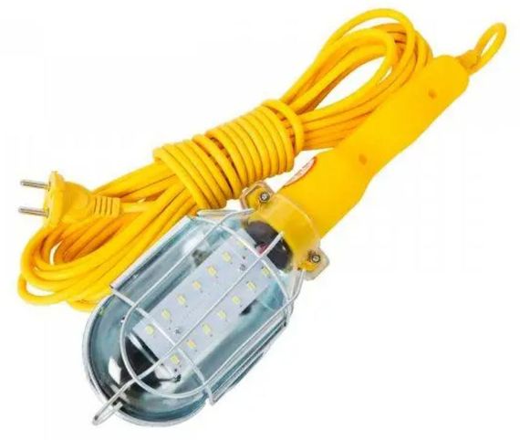 Світильник ліхтар із гачком для СТО WD-361 підвісна автомобільна лампа перенесення від мережі 10м Жовтий | Зображення 1