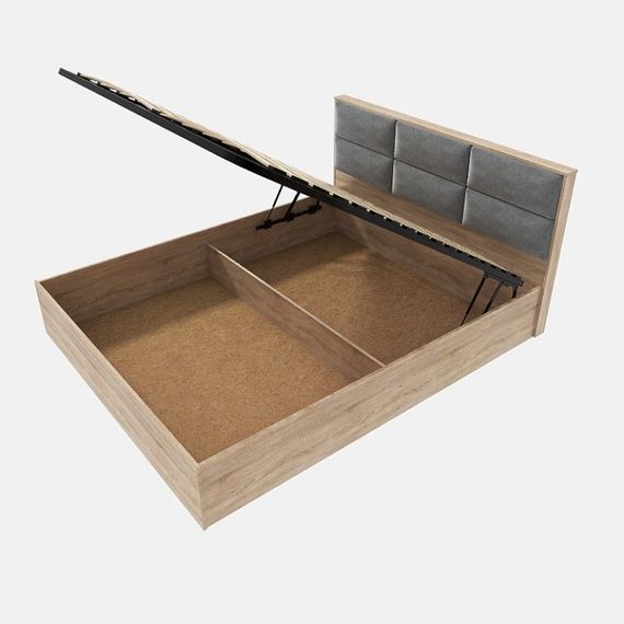 Ліжко двоспальне Еверест КЛ-1400 Лайт (підйомний механізм) 140х200 см Дуб сонома (EVR-4659) | Зображення 1